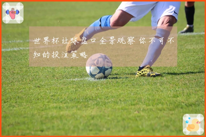 世界杯让球盘口全景观察 你不可不知的投注策略